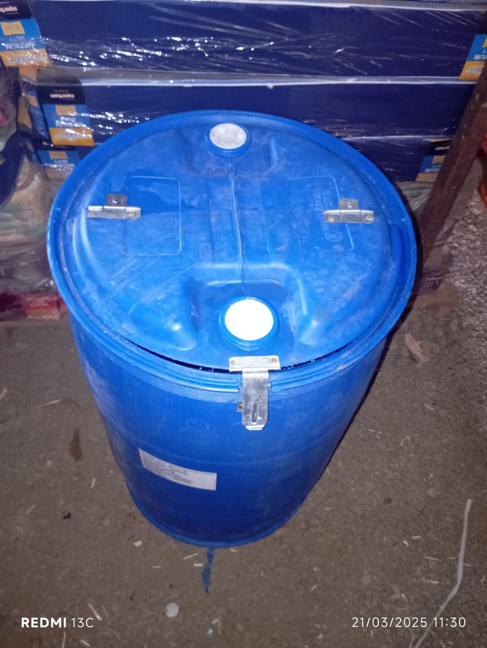 Drum 210 LTRs (blue) Juakali with locks