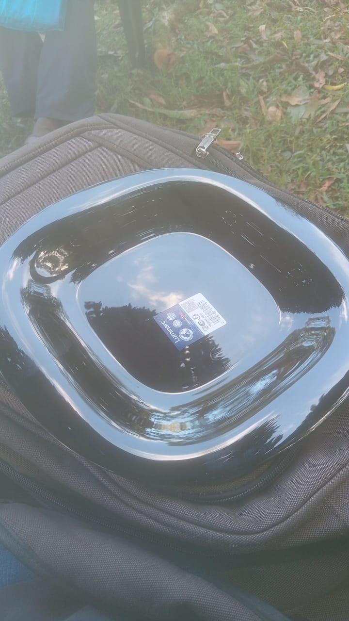 LUMINARC PLATES BLACK